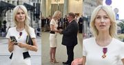Magdalena Ogórek odznaczona Złotym Krzyżem Zasługi. W Pałacu Prezydenckim brylowała w dopasowanej sukience