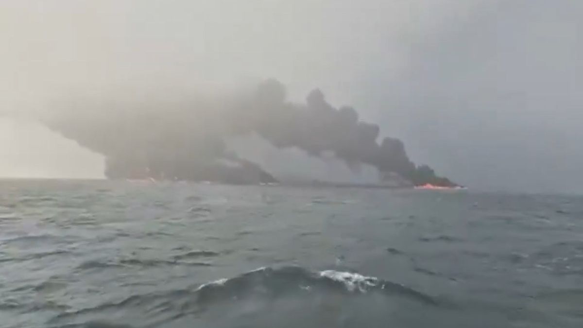 Zderzenie statków u wybrzeży Wielkiej Brytanii