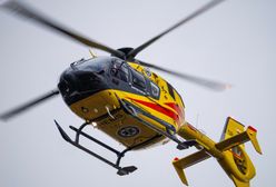 Karambol na trasie S2. Lądował śmigłowiec LPR