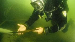 Sensacyjne odkrycie włóczni Piastów. Przez tysiąc lat spoczywała na dnie jeziora