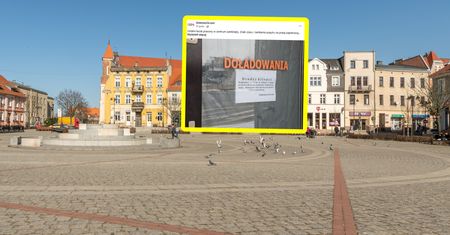 Ujęcie z Gniezna. "Dziękujemy za 18 lat". Wywiesili karteczkę