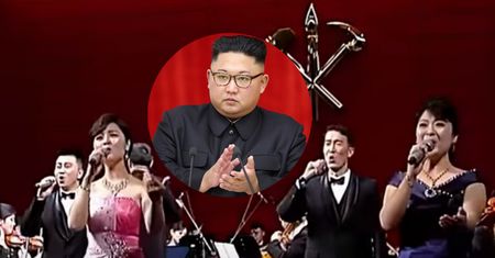 Właśnie dawali koncert. Nagle zobaczyli na widowni... Kim Dzong Una