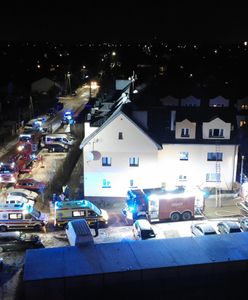 Pożar w Wołominie. Dwie osoby ranne