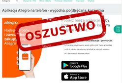 Oszustwa w sieci. To nie wiadomość od Allegro, ale próba kradzieży danych