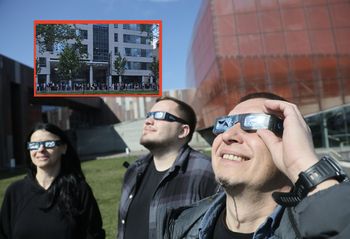 Zaćmienie Słońca. Gigantyczne kolejki po okulary ochronne