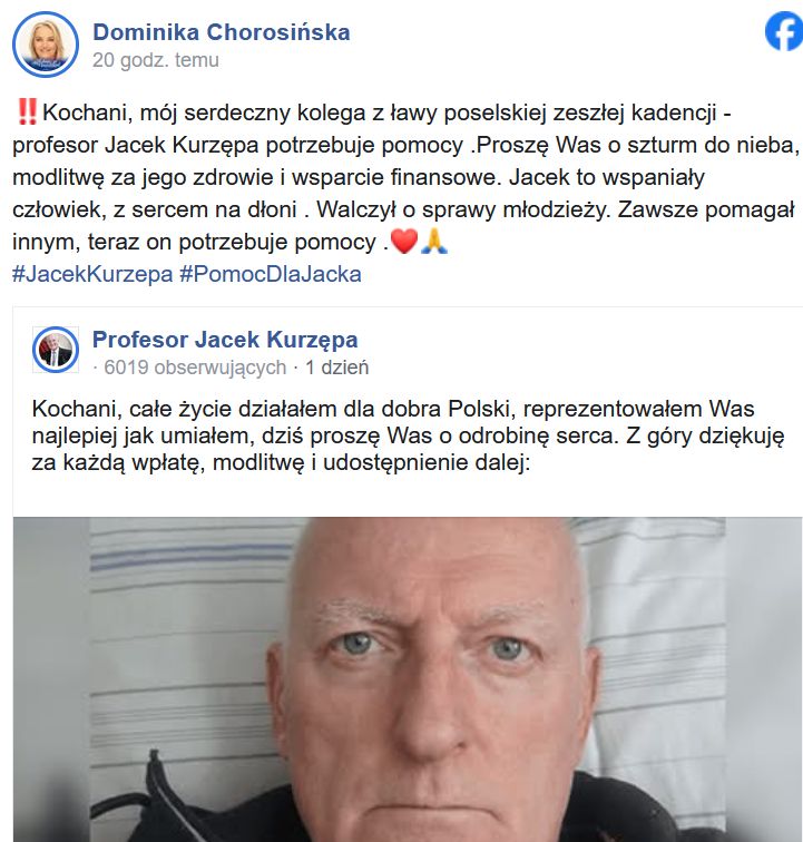 Post Dominiki Chorosińskiej 