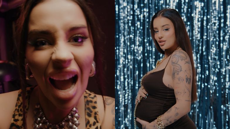 Fagata rapuje z CIĄŻOWYM brzuchem i rzuca wulgaryzmami. "Mój piesek Tofu, chłopcze od ciebie ma większe j*ja" (WIDEO)