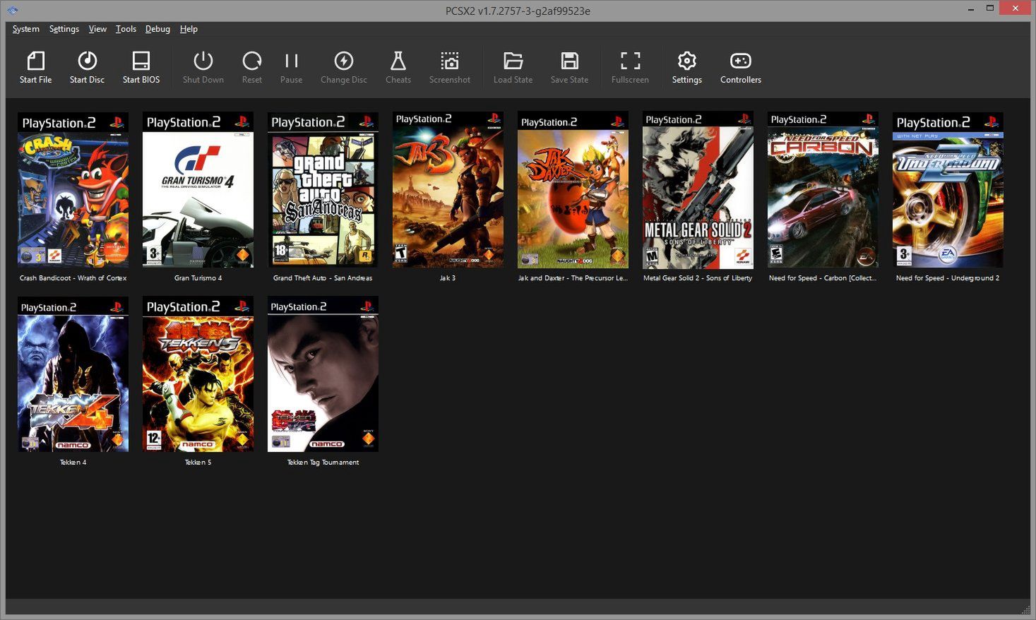 PSCX2 - emulator PlayStation 2 otrzymał nowy interfejs