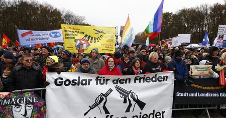 Demonstracja w Berlinie. Rosyjskie media zachwycone