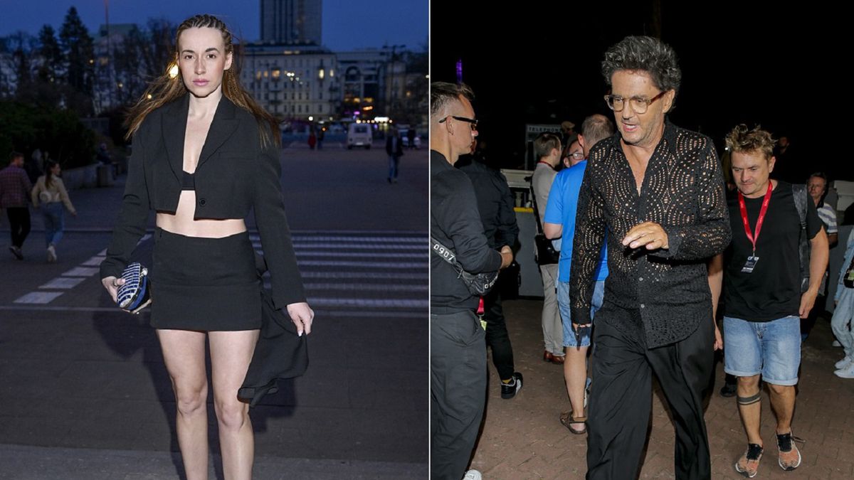 scena z: Marianna Schreiber, SK:, , fot. Jacek Kurnikowski/AKPA14. LGBT+ Film Festival Poland 2023, damskie, festiwal, kobieta, lgbt, marynarka krótka, marynarka czarna, sylwetka, spódniczka czarna, top czarny, Marianna Schreiber