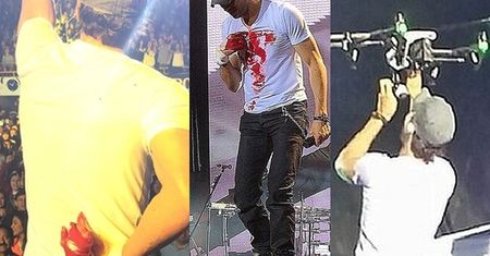 KREW NA SCENIE: Enrique Iglesias przeciął sobie palce na koncercie!