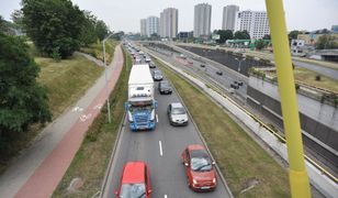 Katowice. Kierowcy stali w korkach. Zablokowane były nawet tory tramwajowe