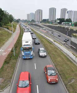 Katowice. Kierowcy stali w korkach. Zablokowane były nawet tory tramwajowe