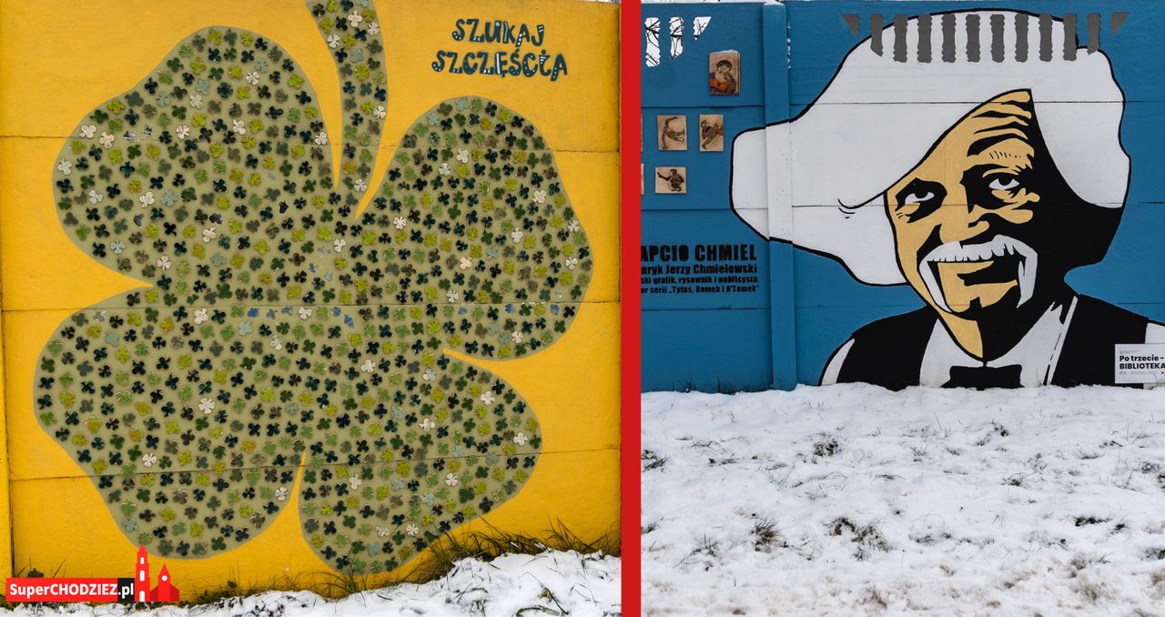 Chodzieskie murale w zimowej szacie