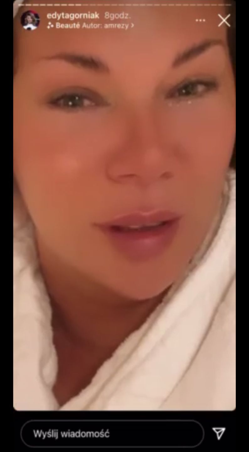 Zapłakana Edyta Górniak
