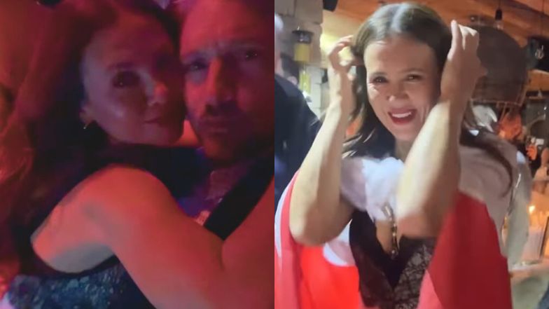 Kinga Rusin świętuje urodziny odziana w biało-czerwoną flagę