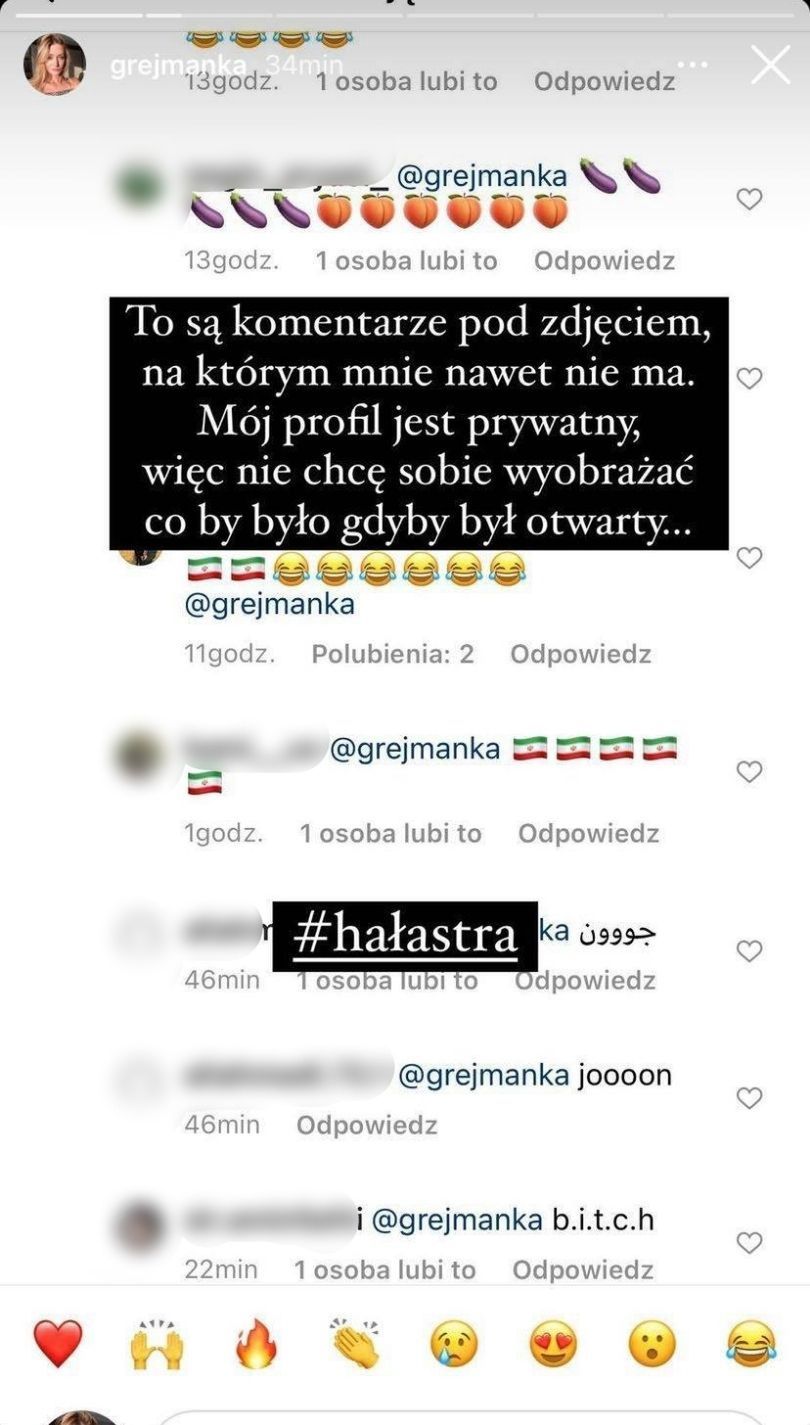 Tokio 2020. Żona Bartosza Kurka prezentuje obraźliwie wiadomości od irańskich kibiców