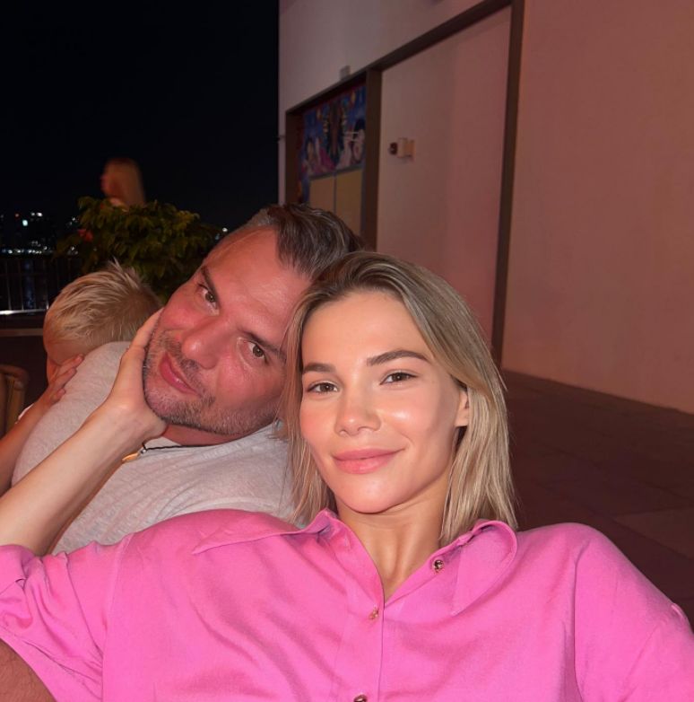 Maja Bohosiewicz z mężem