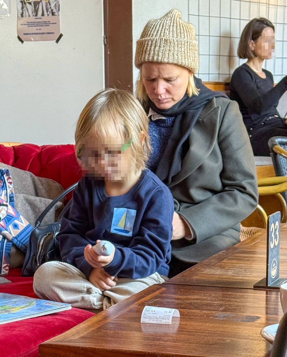 Joanna Kulig z mężem i synem