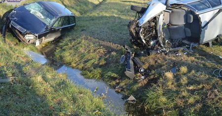 Sobieszyn: Wypadek na k-48. Dwie osoby trafiły do szpitala