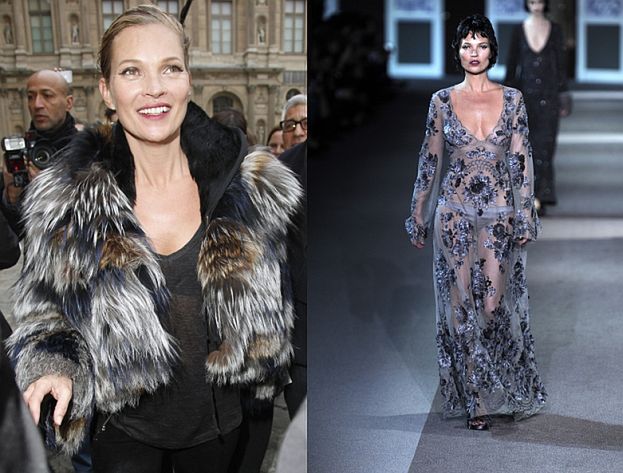 39-letnia Kate Moss na Paris Fashion Week (ZDJĘCIA)