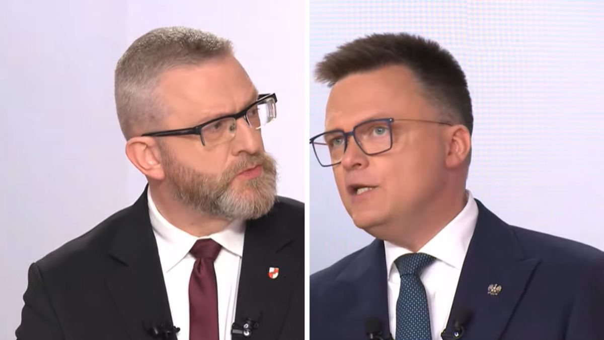 Starcie Grzegorza Brauna i Szymona Hołowni