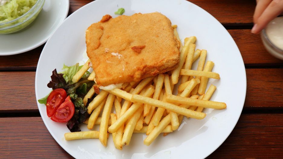 Fried cheese (smazeny syr) in Czechia