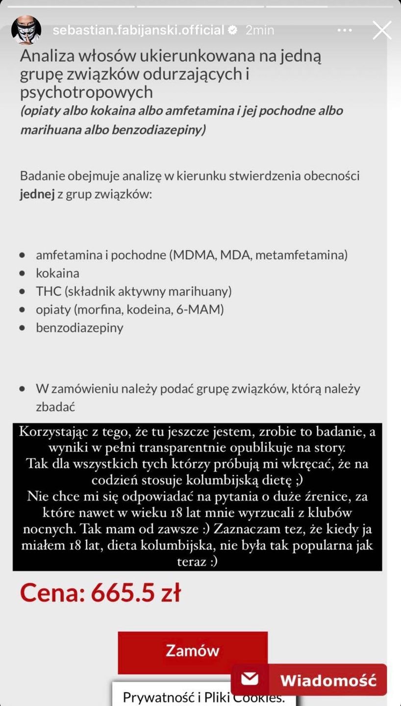 Wpis Sebastiana Fabijańskiego