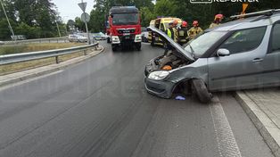 Warszawa: Pijany kierowca uderzył w latarnię na Żołnierskiej. Miał 2,2 promila alkoholu!