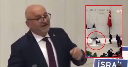 Groził Izraelowi w parlamencie. Po chwili padł jak rażony piorunem