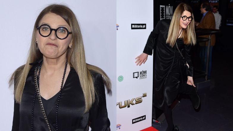 Irena Kamińska zaliczyła wpadkę na ściance