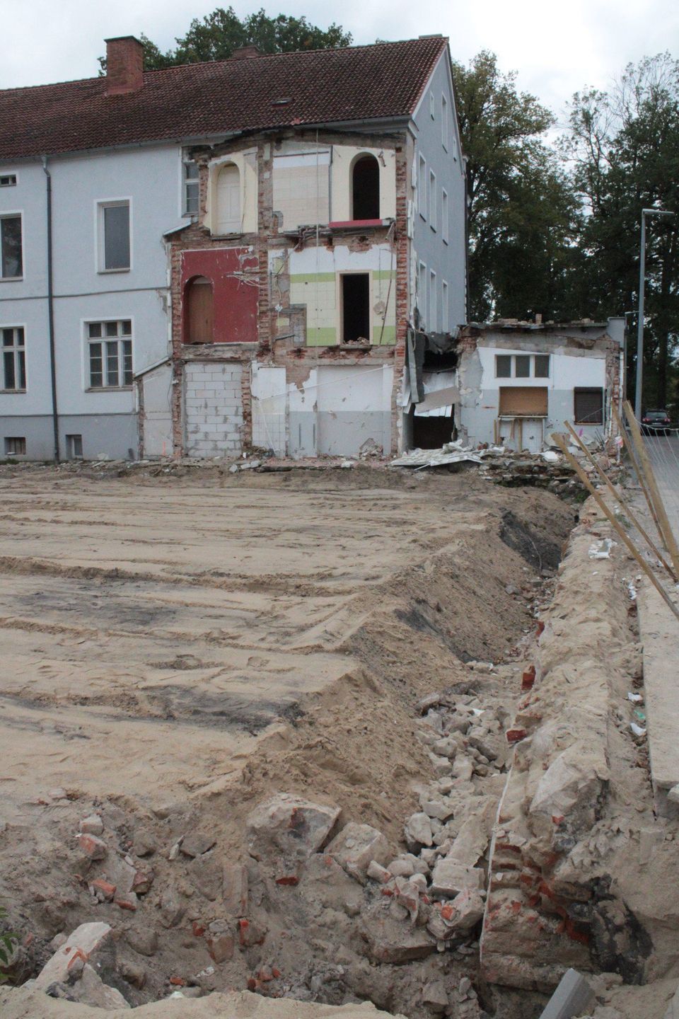 Hotel Oskar w trakcie przebudowy