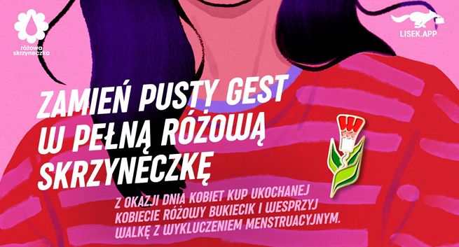 Lisek.App, Fundacja Różowa Skrzyneczka i Feeders Agency chcą walczyć z wykluczeniem menstruacyjnym