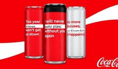 Coca-Cola z noworocznymi postanowieniami zamiast logo