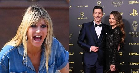 Złota Piłka 2021. Heidi Klum ZACHWYCA SIĘ Anną i Robertem Lewandowskimi: "Oszałamiająca para! WOW!"