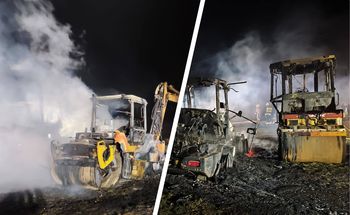 Podpalenie maszyn budowlanych na Pomorzu. Policja potwierdza