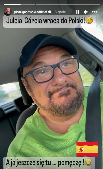 Piotr Gąsowski nagrywał pożegnanie z córką mimo zakazu. Wkroczyły hiszpańskie służby