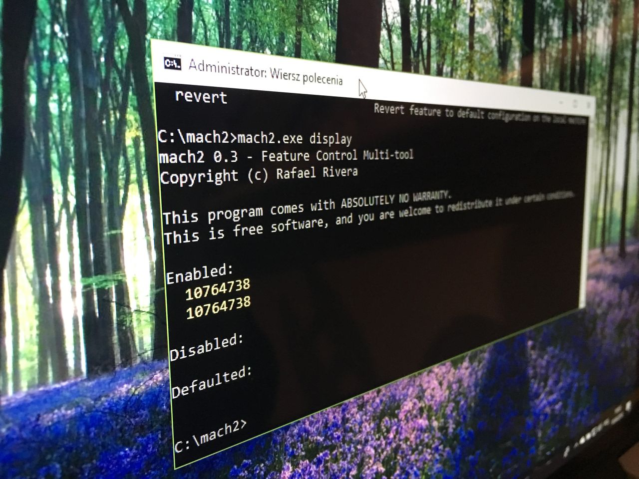 Mach2 włączy ukryte funkcje testowego Windowsa. Program tylko dla odważnych