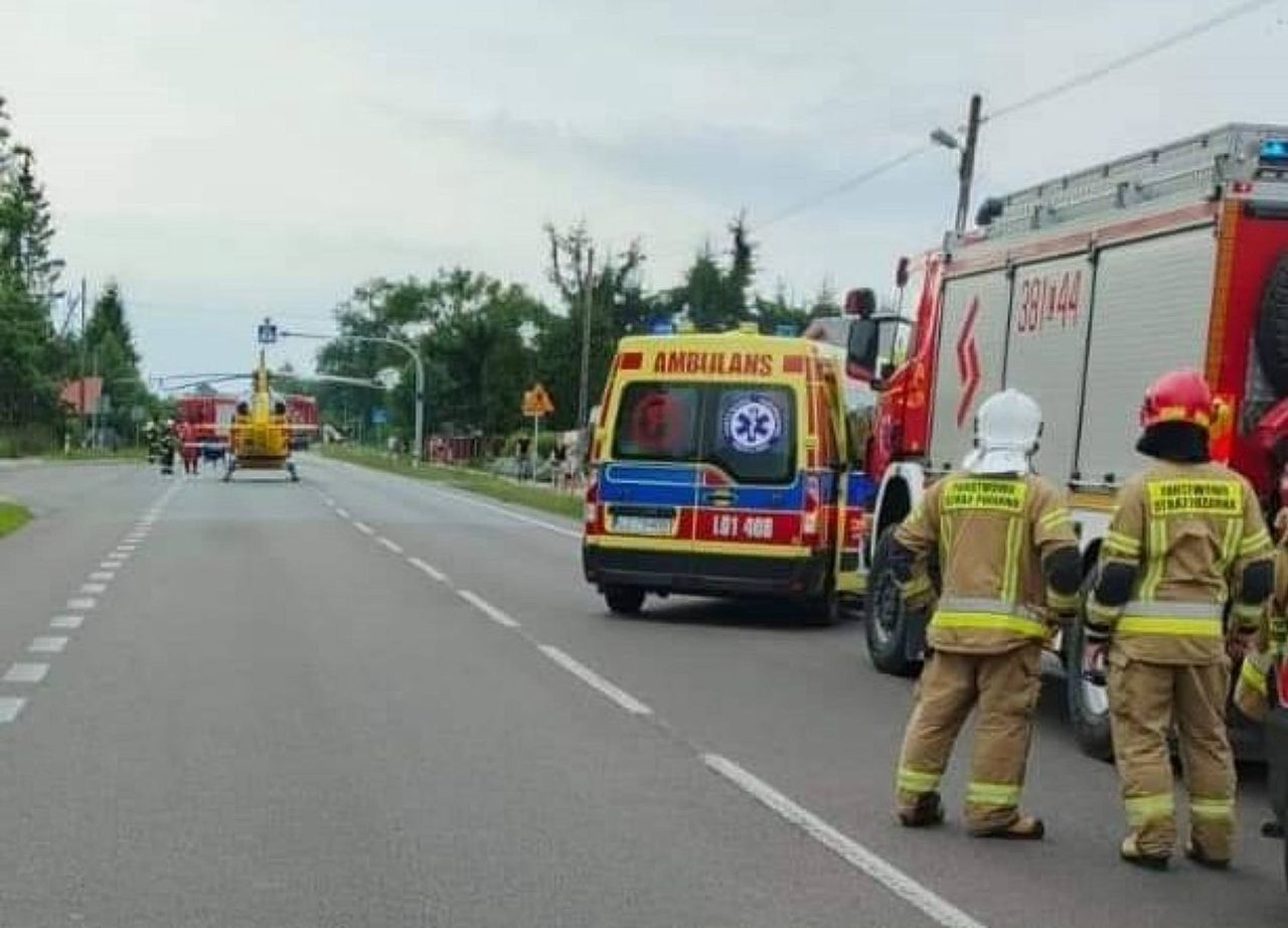 Groźny wypadek pod Zamościem. 9-latek jechał hulajnogą