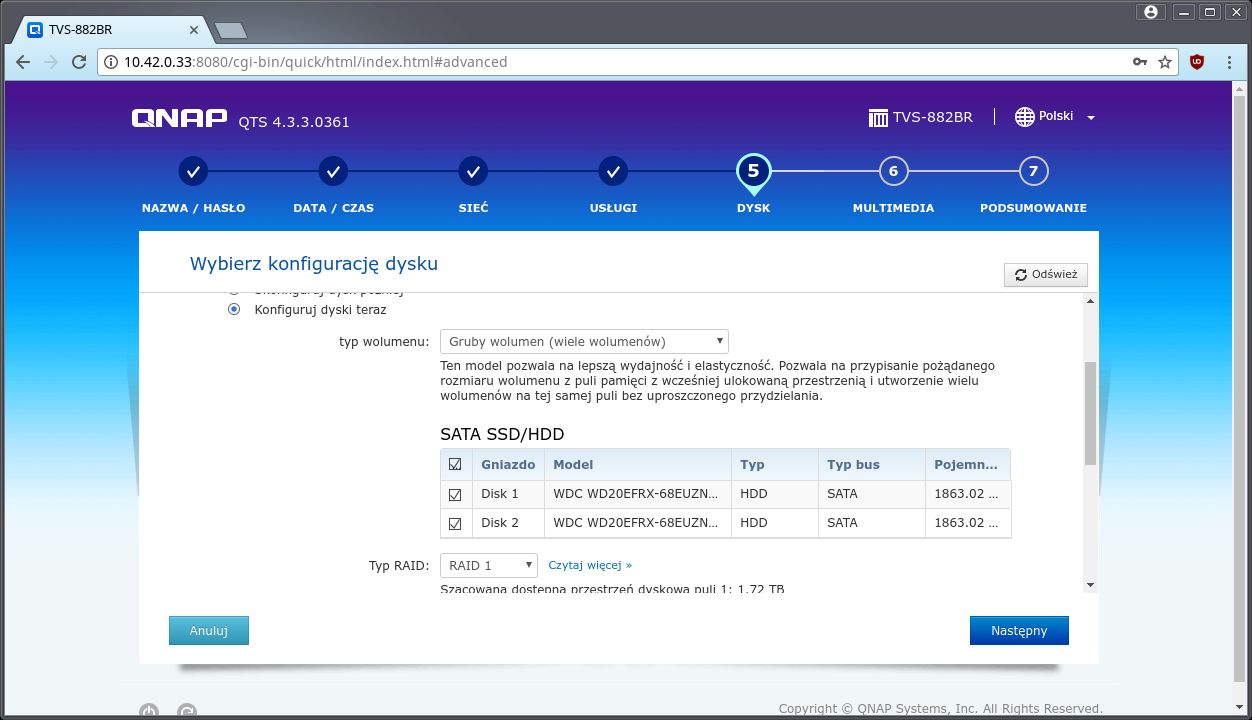 QNAP TVS-882BR: test profesjonalnego dysku sieciowego z nagrywarką Blu-ray 9