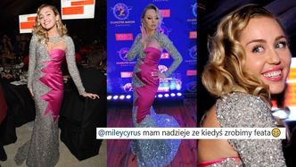 "Gwiazda" sylwestra TVP Karolina Stanisławczyk SKOPIOWAŁA sukienkę Miley Cyrus i jeszcze zaprasza ją do współpracy... Miley odpowie?