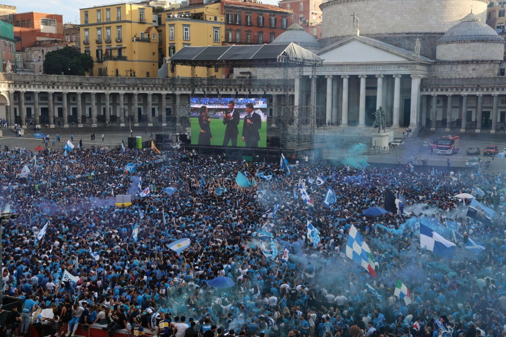 Mistrzowska feta Napoli