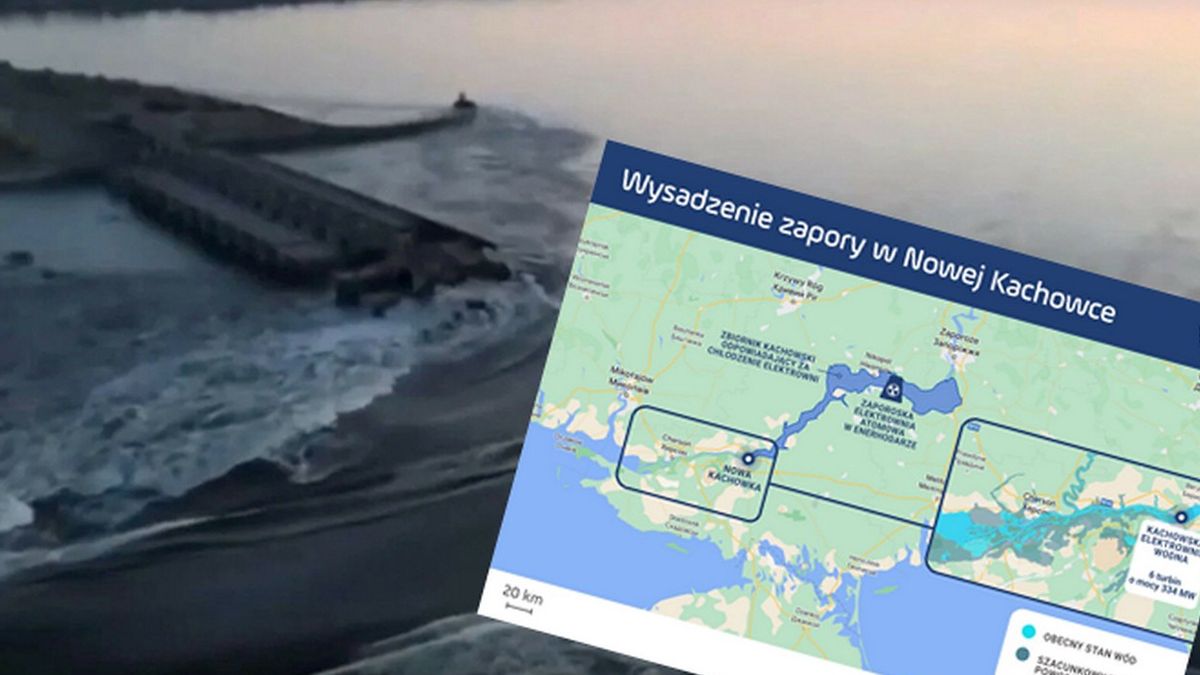 Przerwanie zapory na Dnieprze. Skutki będą opłakane