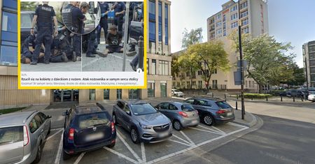 Atak nożownika w centrum Warszawy. Kobieta szła z dzieckiem