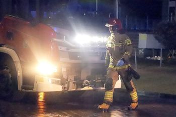 Lubuskie: Pożar ciężarówki na DK24. Droga zablokowana w obu kierunkach