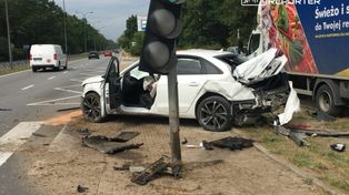 Warszawa: Wypadek w Wawrze. Duże utrudnienia w kierunku centrum