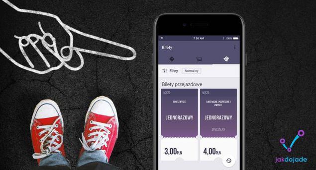 Jakdojade pozwala na kupno biletów komunikacji miejskiej w Warszawie