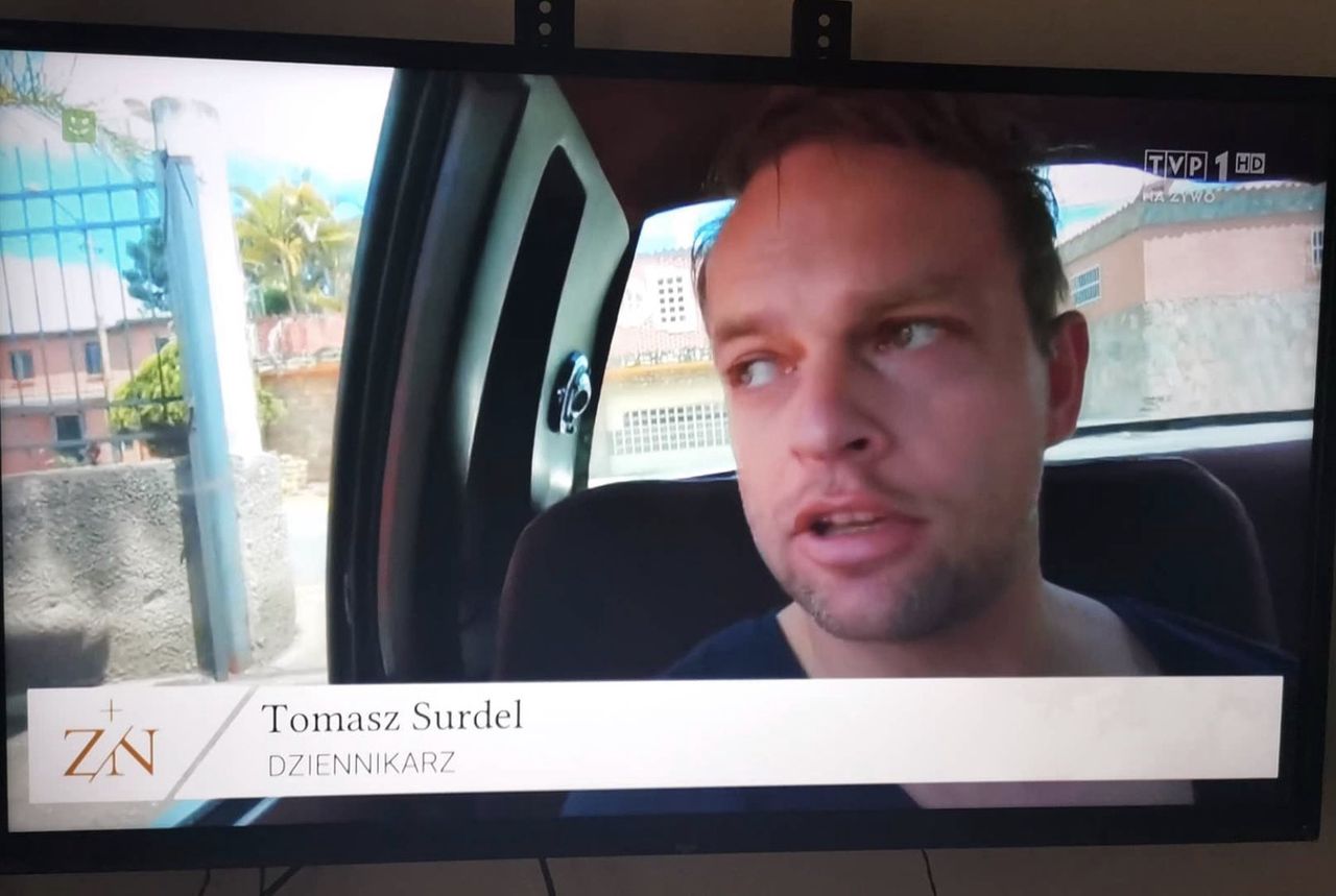 Czukiewski podpisany jako Surdel w materiale TVP
