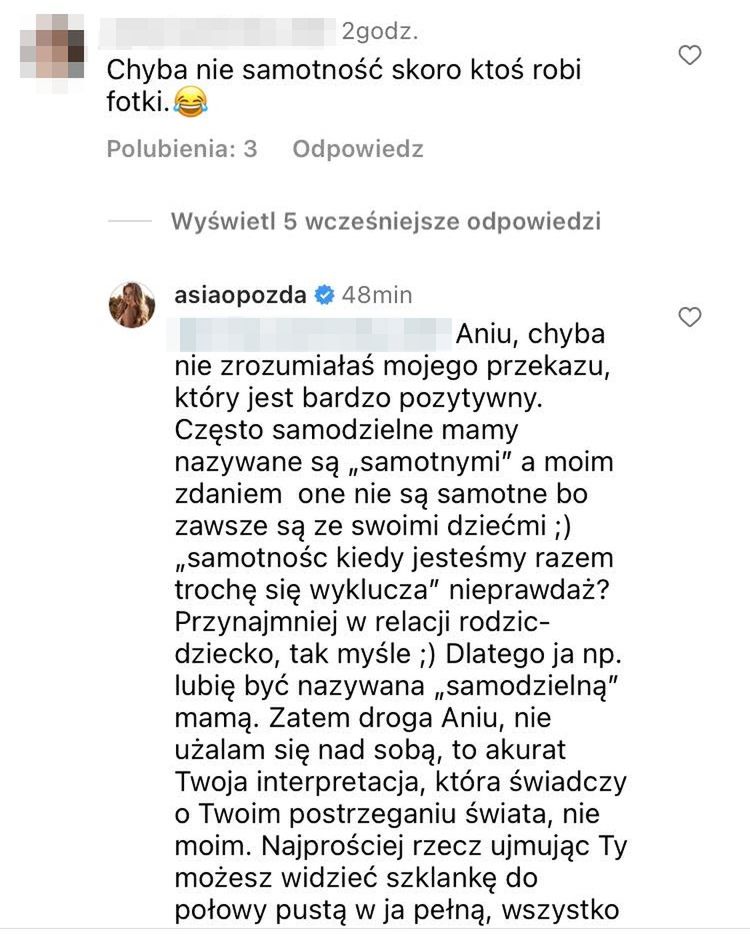 Majówkowe wpisy Joanny Opozdy