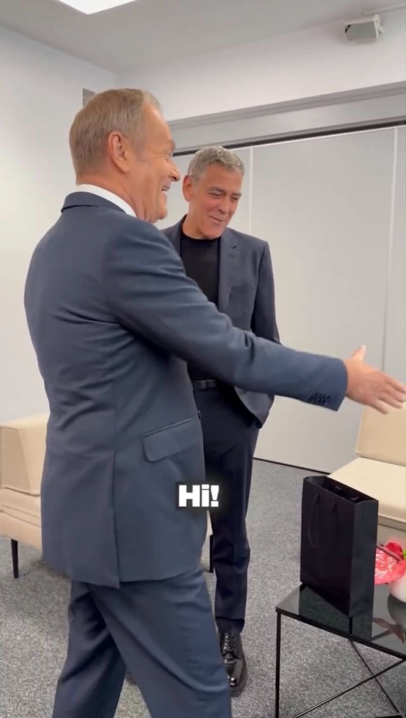George Clooney, Donald Tusk